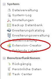 Backend - Extension Creator